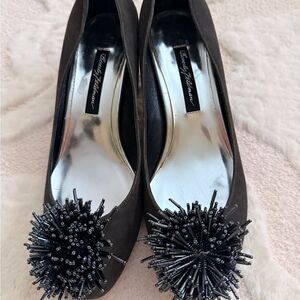 Beverly Feldman Silver and Black Women's Shoes